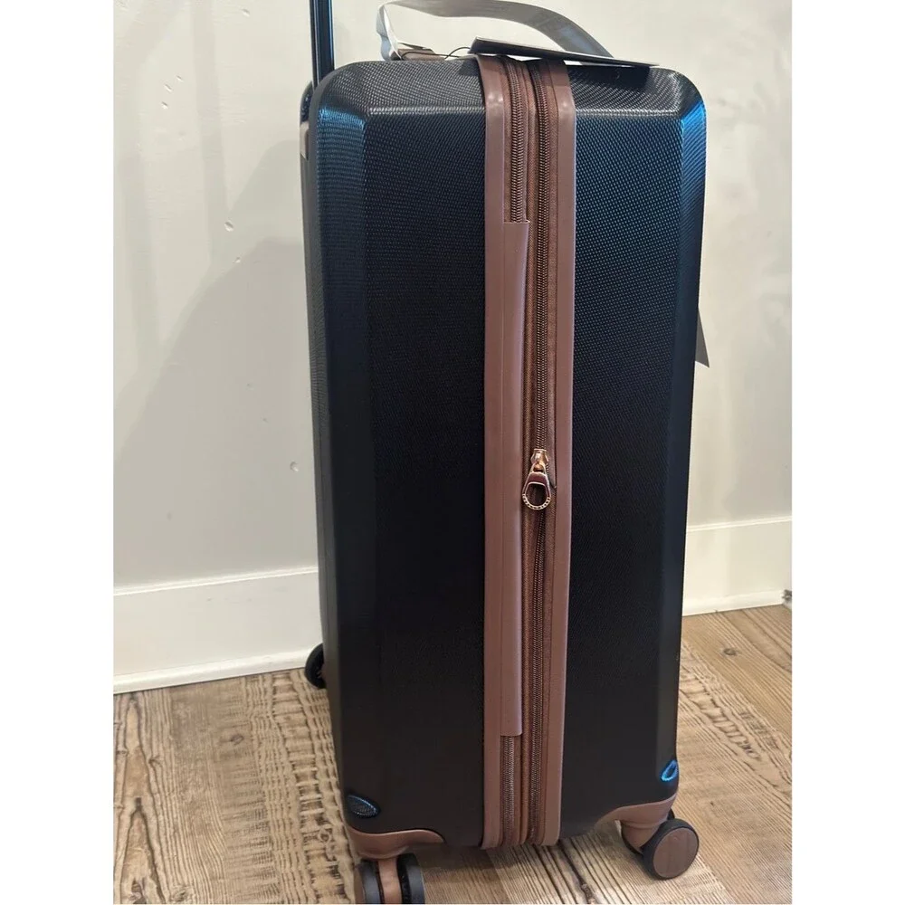 Elle Luxe Journey 1 Piece Expandable Retro Spinner Rolling carry on Luggage